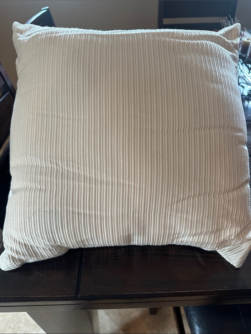 Set of 2  Ribbed Accent Pillows - Cream
